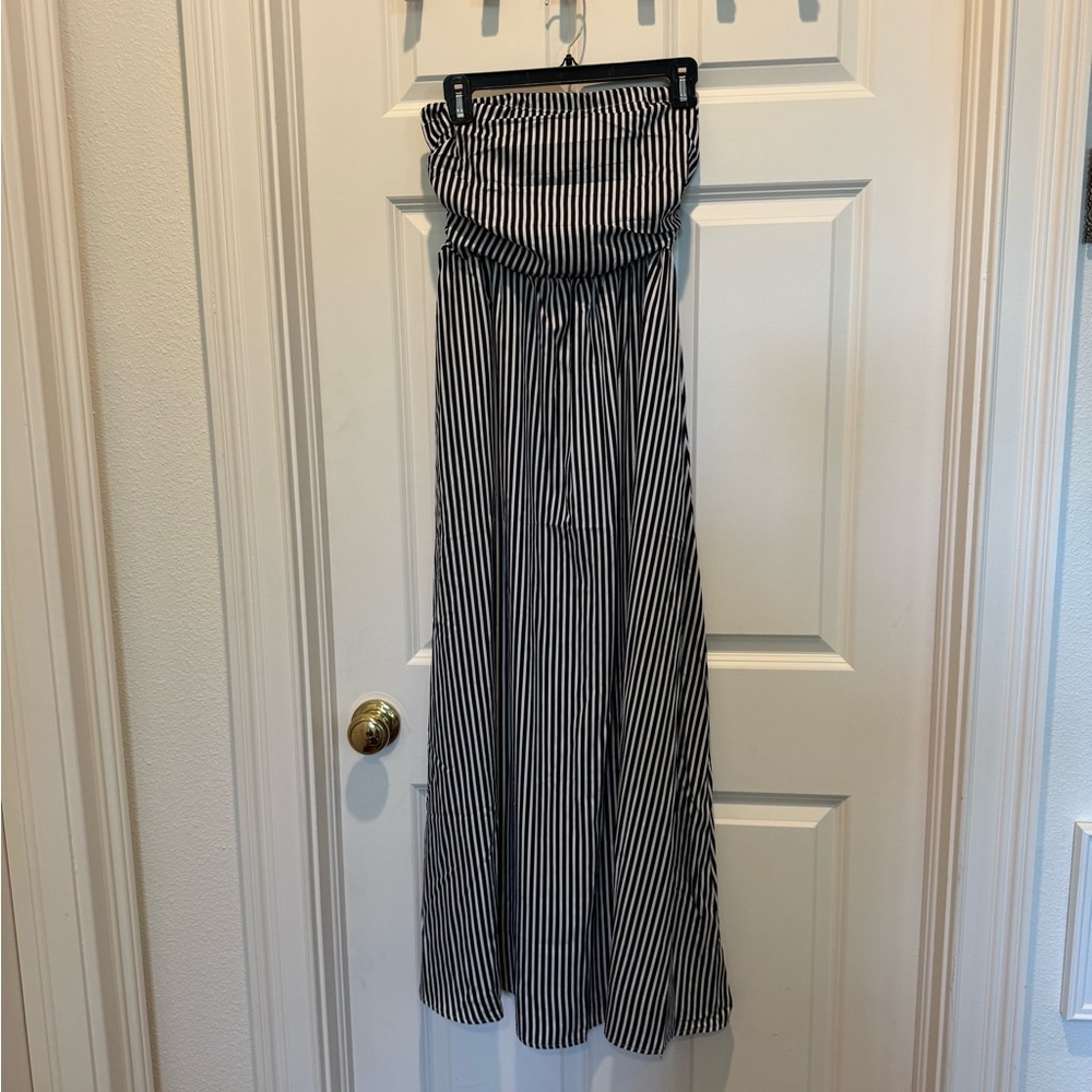 Striped Black and White Women's Skirt